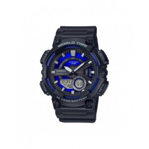Montre Casio AEQ-110W-2A2VEF PU noir world time