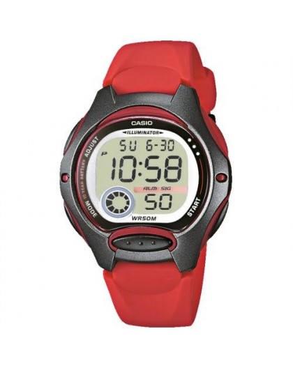 Montre Casio LW-200-4AVEG enfant pu rouge