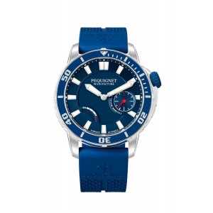 Montre PEQUIGNET Plongée royale 300m lunette bleue