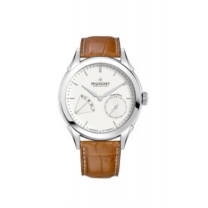 Montre PEQUIGNET Rue Royale cadran argenté opalin