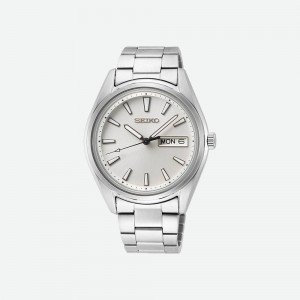 Montre Seiko SUR345P1 mixte acier dateur jour