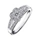 Bague Solitaire Chance of Love N°2 Mauboussin Or gris diamants