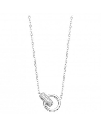 Collier argent oxydes zirconium