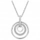 Collier argent oxydes zirconium 3 cercles