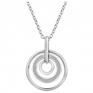 Collier argent oxydes zirconium 3 cercles