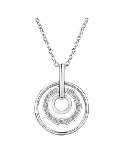 Collier argent oxydes zirconium 3 cercles