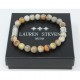 Bracelet Lauren Steven Crazy stone taille L