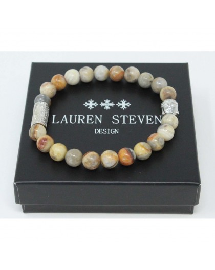 Bracelet Lauren Steven Crazy stone taille M