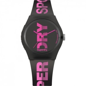 Montre femme Superdry SYL189BP noir rose