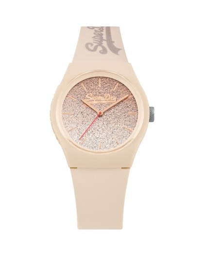 Montre femme Superdry SYL179C beige strass