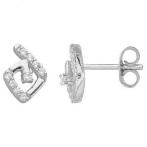 Boucles d'oreilles argent et oxydes