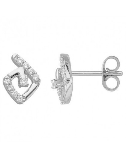 Boucles d'oreilles argent et oxydes