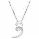 Collier argent oxydes zirconium ressort