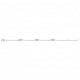 Bracelet argent rhodié et zirconiums motif éclairs