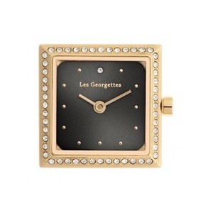 Montre Les Georgettes Précieuses dorée carrée