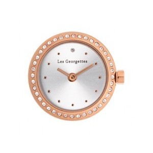 Montre Les Georgettes Précieuses rosée ronde
