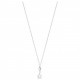 Collier argent oxydes zirconium solitaire pendant