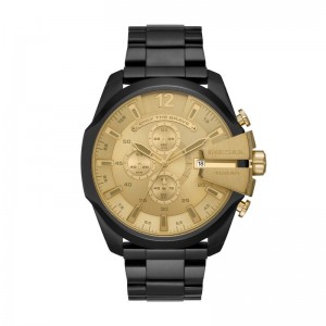 Montre Diesel Mega chief DZ4485 cadran doré