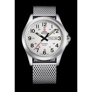 Montre Swiss Military SMP36040.14 acier jour date