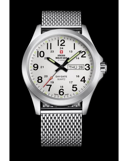 Montre Swiss Military SMP36040.14 acier jour date