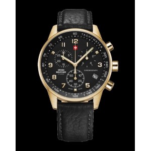 Montre Swiss Military SM34012.10 chrono plaqué or