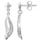 Boucles oreilles argent oxydes pendantes