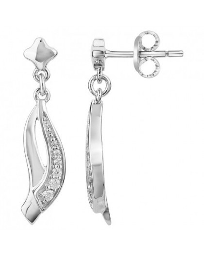 Boucles oreilles argent oxydes pendantes