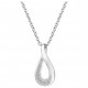 Collier argent oxydes zirconium goutte