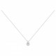Collier argent oxyde Zirconium goutte sertis