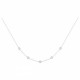 Collier argent oxyde Zirconium pastillé