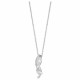 Collier argent oxyde Zirconium volute