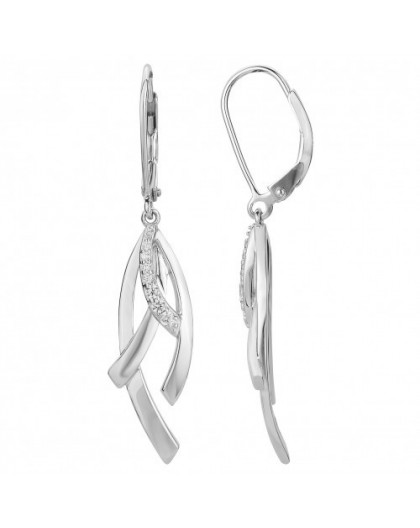 Boucles oreilles argent oxydes dormeuses