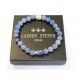 Bracelet Lauren Steven Sodalite africaine taille L