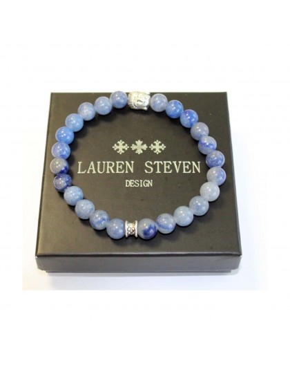 Bracelet Lauren Steven Sodalite africaine taille L