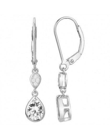 Boucles oreilles argent oxydes dormeuses