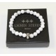 Bracelet Lauren Steven Howlite Blanche taille L