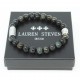 Bracelet Lauren Steven Oeil Tigre bleu taille L