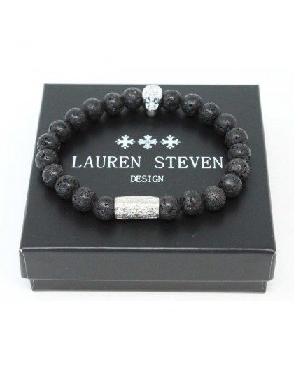 Bracelet Lauren Steven Pierre de Lave taille M