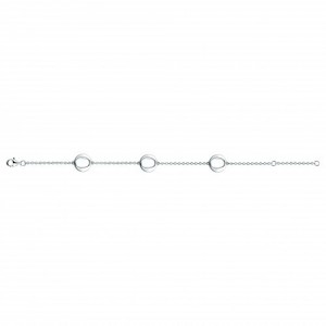 Bracelet Argent oxydes zirconium motifs modernes