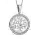 Collier Argent médaille Arbre de vie