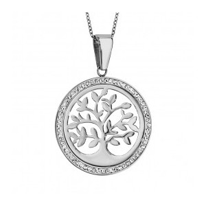 Collier Argent médaille Arbre de vie