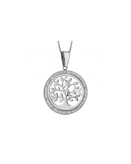 Collier Argent médaille Arbre de vie