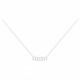 Collier Argent oxydes zirconium pampilles Gipsy