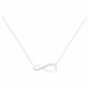 Collier Argent oxydes Zirc Huit infini