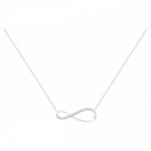 Collier Argent oxydes Zirc Huit infini