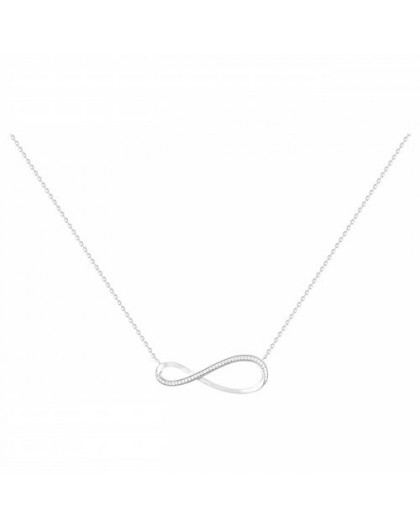 Collier Argent oxydes Zirc Huit infini