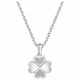 Collier Argent motif Trêfle Oz