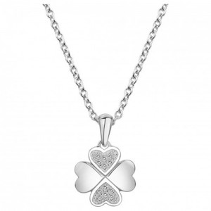 Collier Argent motif Trêfle Oz