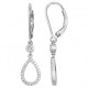 Boucles d'oreilles Argent dormeuses ovales