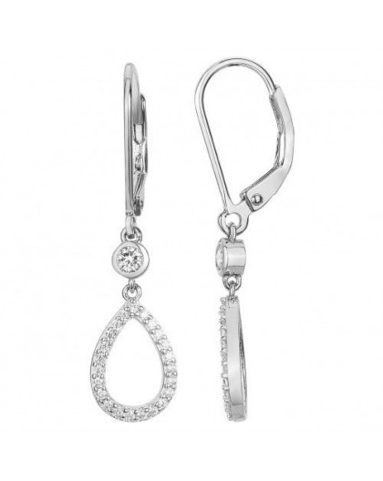 Boucles d'oreilles Argent dormeuses ovales